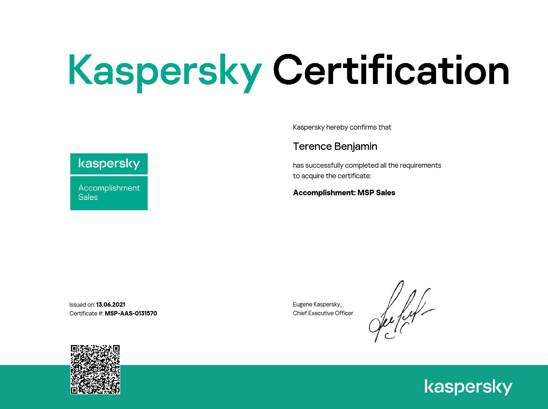 certificate